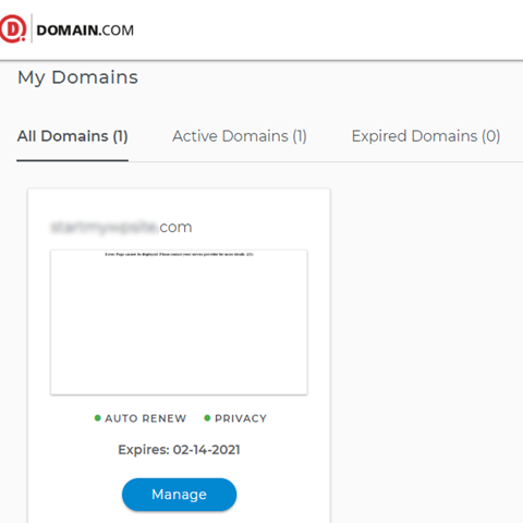 đăng nhập vào tài khoản Domain
